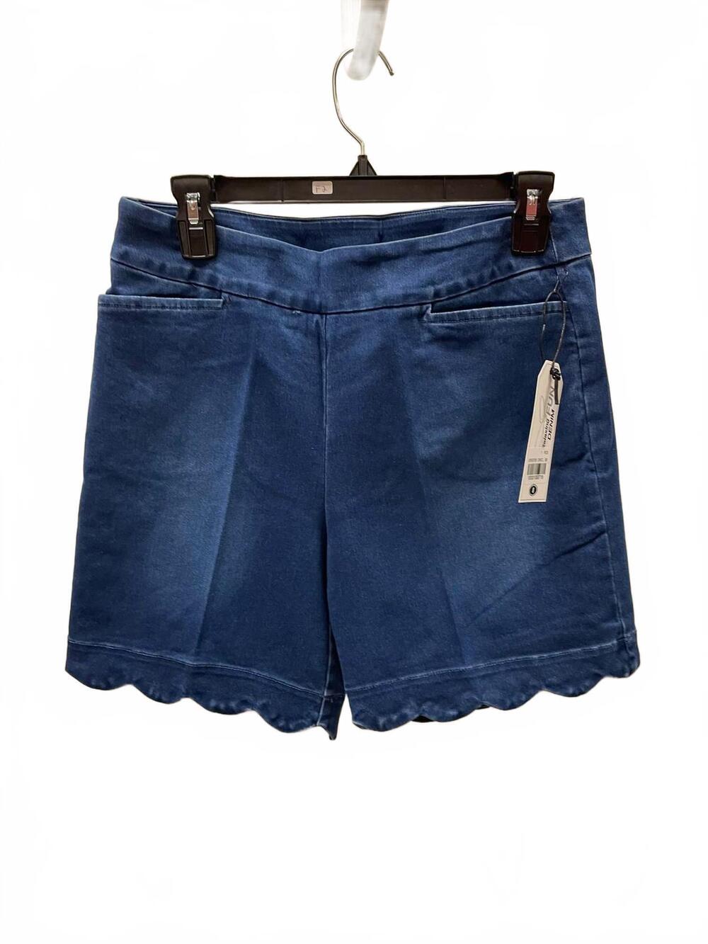 NEW LULU-B women's scallop shorts in denim blue
